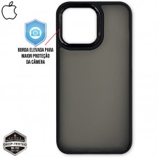 Capa iPhone 14 Pro - Clear Case Fosca Graphite Black